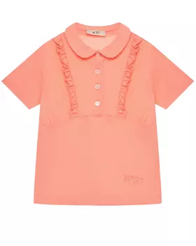 Футболка-поло с рюшами No. 21