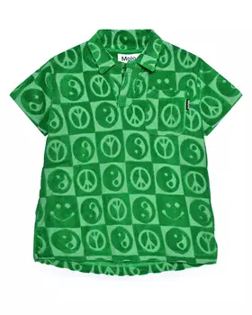 Футболка-поло, зеленая Molo