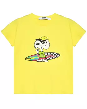 Футболка принт Снупи с серфом Mousse kids