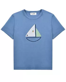 Футболка с аппликацией "кораблик" Sanetta fiftyseven