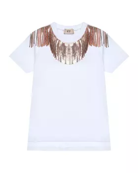 Футболка с бахромой из пайеток No. 21