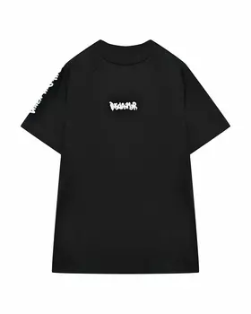 Футболка с белым лого, черная Disclaimer