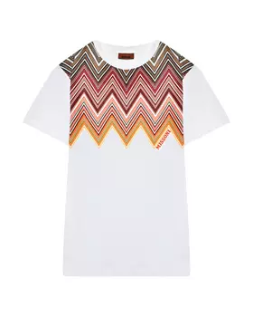 Футболка с декором "зигзаги" Missoni