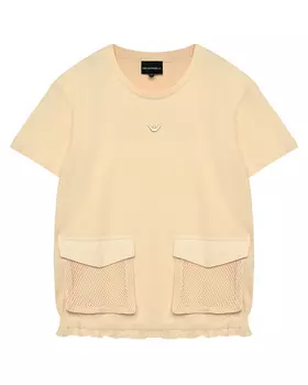 Футболка с двумя накладными карманами Emporio Armani