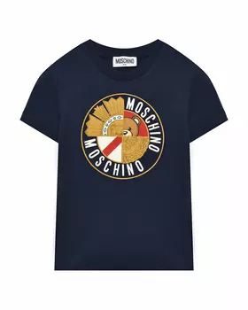 Футболка с гербом-лого Moschino