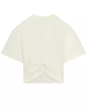 Футболка с круглой деталью на животе Les Coyotes de Paris