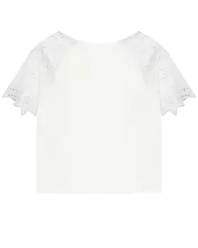 Футболка с кружевными рукавами Chloe