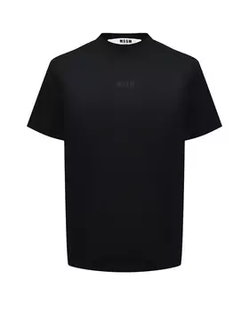 Футболка с леопардовым лого MSGM