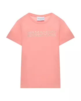 Футболка с лого из стразов Ermanno Scervino