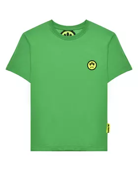 Футболка с лого на спине, зеленая Barrow