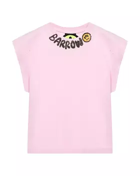 Футболка с лого, розовая Barrow