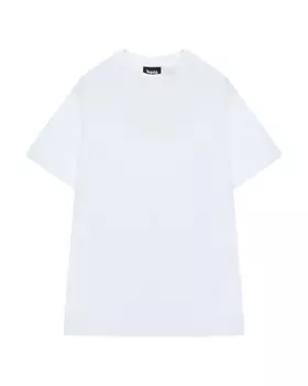 Футболка с лого в тон, белая Disclaimer