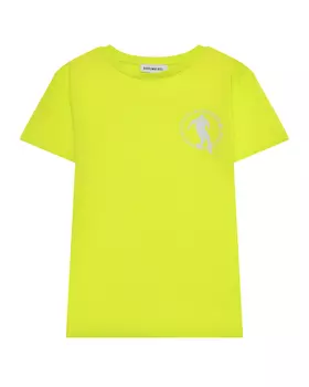 Футболка с лого, желтая Bikkembergs