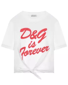 Футболка с надписью "DG is forever" Dolce&Gabbana