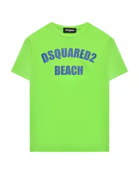 Футболка с принтом "Beach" Dsquared2