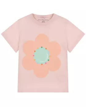 Футболка с принтом "Цветок" Stella McCartney