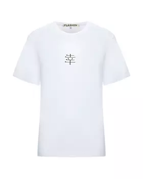Футболка с принтом "иероглиф" Flashin