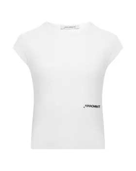 Футболка с принтом лого в рубчик Hinnominate