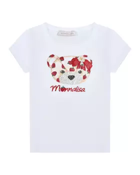 Футболка с принтом "медвежонок" Monnalisa