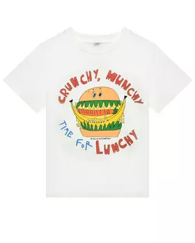 Футболка с принтом "Монстр-бургер" Stella McCartney