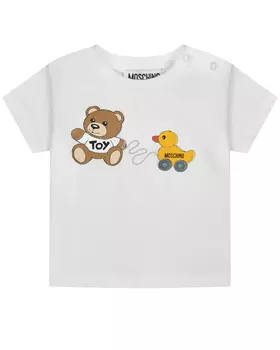 Футболка с принтом "toy" Moschino