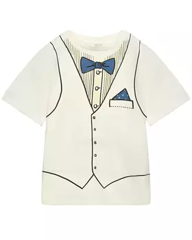 Футболка с принтом "жилет" Stella McCartney