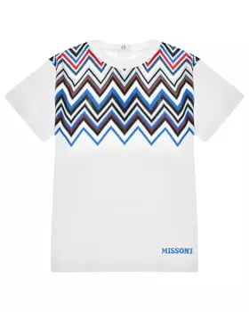 Футболка с разноцветными зигзагами Missoni