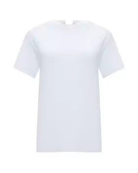 Футболка с разрезом на спине, белая MM6 Maison Margiela