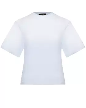 Футболка с широкими рукавами, белая SHADE