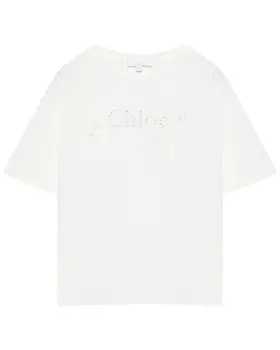 Футболка с вышитым лого Chloe