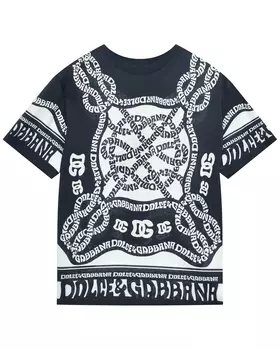Футболка со сплошным лого Dolce&Gabbana