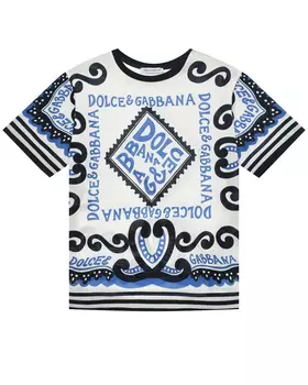 Футболка со сплошными узорами Dolce&Gabbana