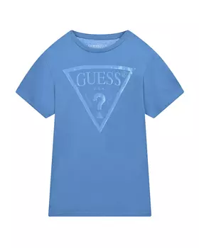 Голубая футболка с лого Guess детская