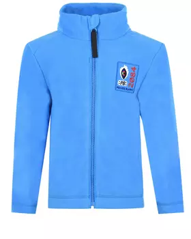 Голубая кофта с вышитым патчем Poivre Blanc детская