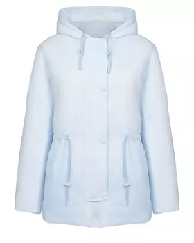 Голубая куртка с капюшоном Yves Salomon