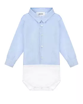 Голубая рубашка-боди Aletta детская