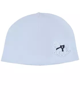 Голубая шапка с аппликацией "лошадка" Story Loris