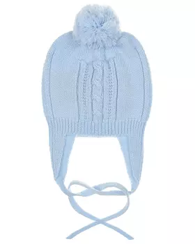 Голубая шапка с помпоном Tomax детская
