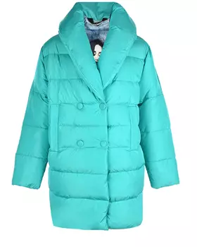 Голубое пальто-пуховик Freedomday