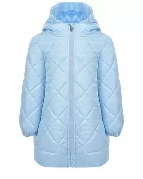 Голубое стеганое пальто Monnalisa