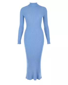 Голубое трикотажное платье La Roche Pietro Brunelli