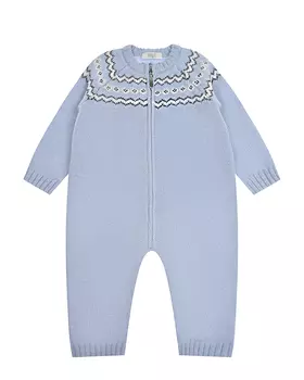Голубой комбинезон из шерсти и кашемира Tomax детский