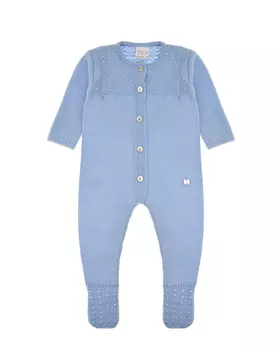 Голубой комбинезон из шерсти Paz Rodriguez детский