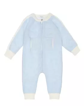 Голубой комбинезон с бежевой окантовкой Tomax детский