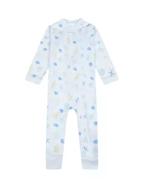 Голубой комбинезон с морским принтом Lyda Baby