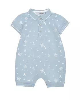 Голубой песочник с принтом "сафари" Tartine et Chocolat