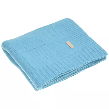 Плед 100x120 см, голубой Jan&Sofie