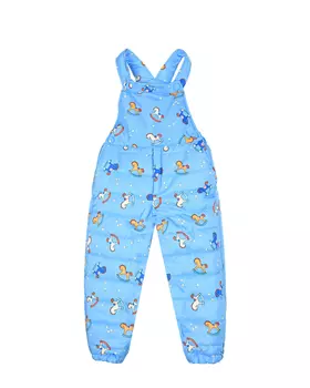 Голубой полукомбинезон с принтом "лошадки" Aletta детский