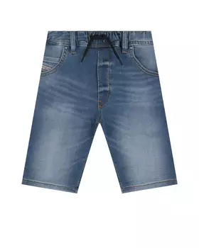 Голубые джинсовые бермуды Diesel