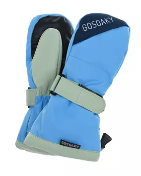 Голубые удлиненные варежки GOSOAKY детские